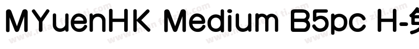 MYuenHK Medium B5pc H字体转换